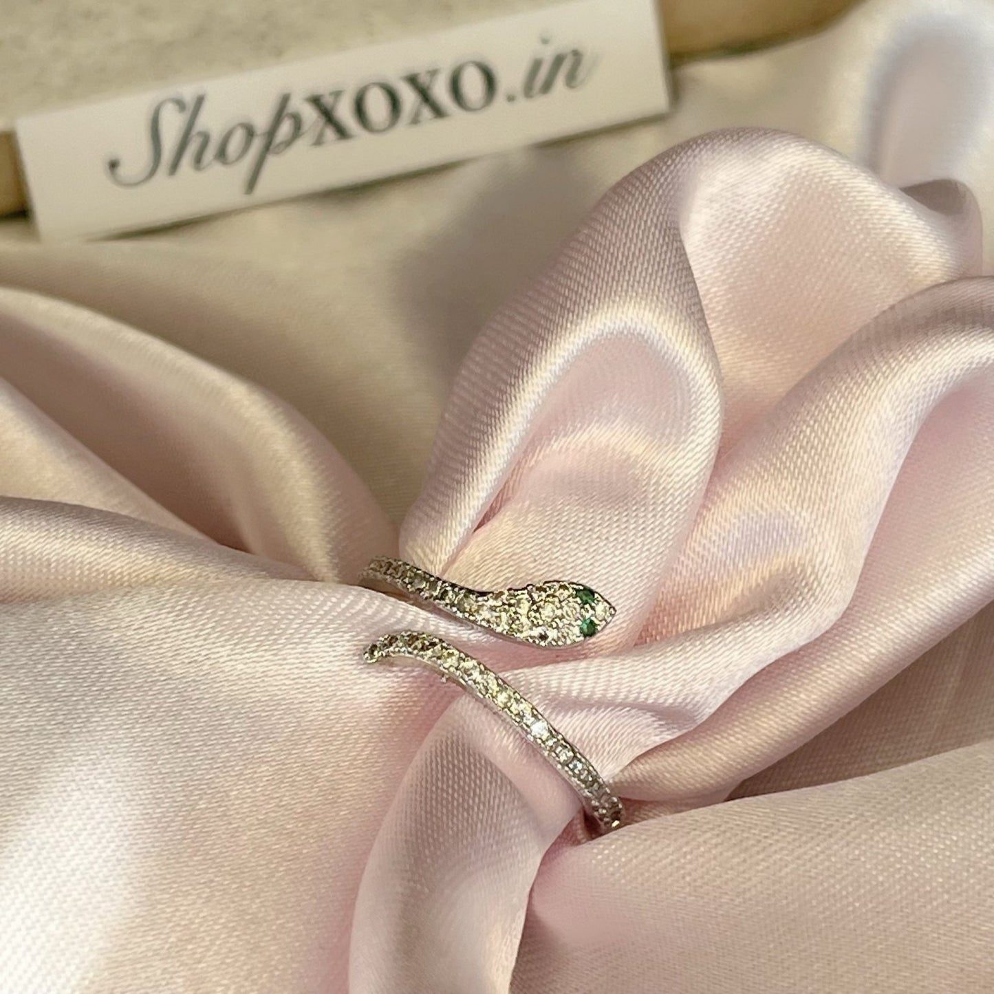 Silver Luxe Serpenti Ring